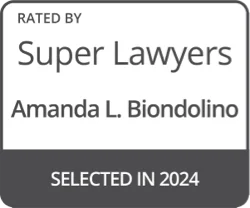 Rated By Superlawyers - Amanda Lee Biondolino - 2024