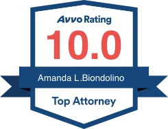 Avvo Rating 10.0 Amanada L. Biondolino Top Attorney